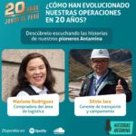 Ejemplos de perseverancia y compromiso a través de las historias de Marlene Rodríguez y Silvio Jara, líderes pioneros de Antamina.